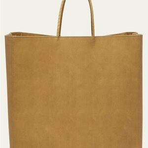 BRAND NEW w/ tags Bottega Veneta top handle bag in raw paper leather